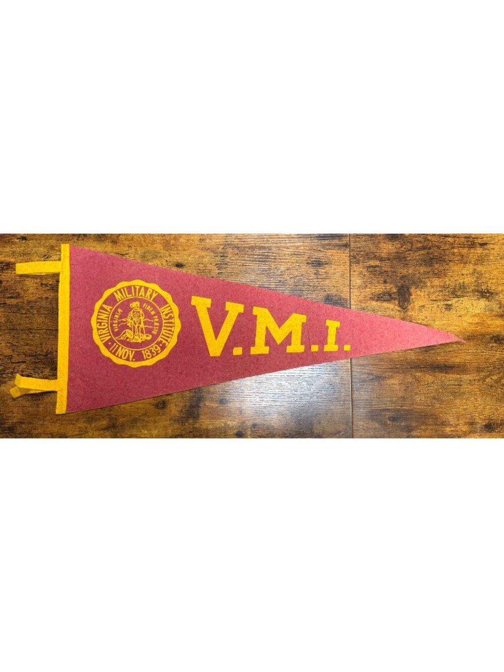 Vintage V.M.I. Virginia Military Institute pennant